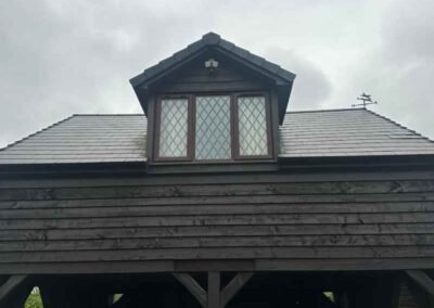 Exterior wood on a structure painted in Cambridge
