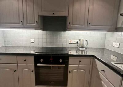 Painted kitchen in Cambridge