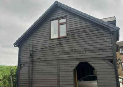Exterior wooden house painted in Cambridge