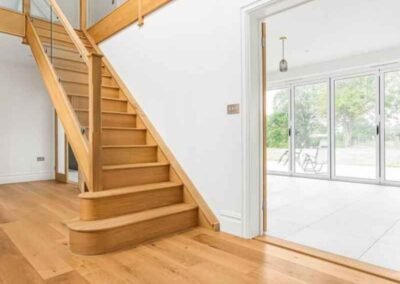 Newly renovated staircase in Cambridge