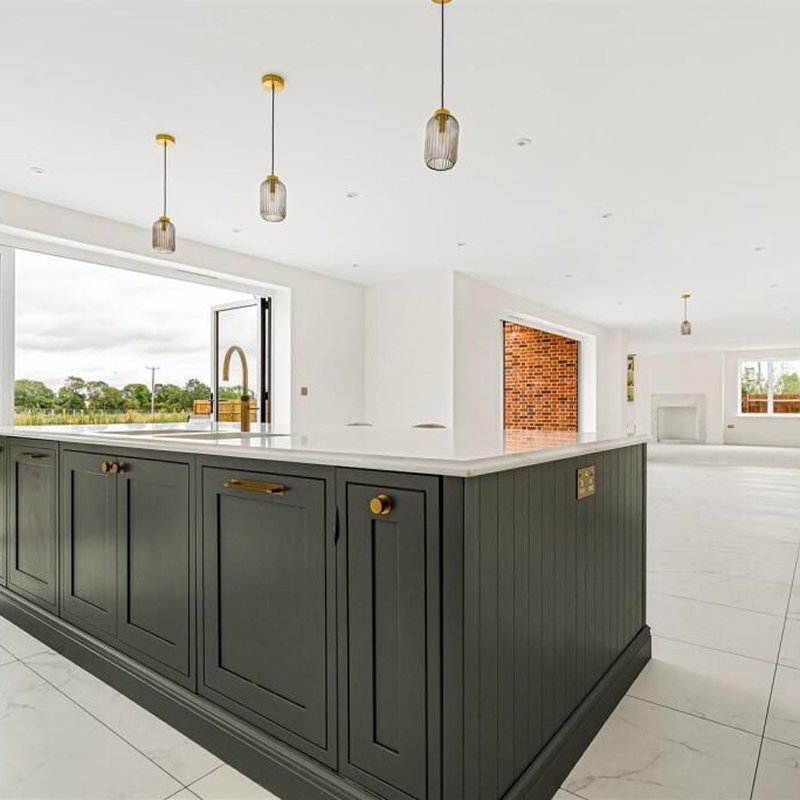 Kitchen island newly installed Kitchen island newly installed