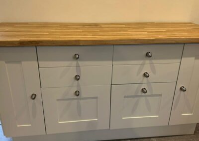 Kitchen units installed