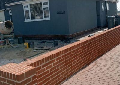 Newly installed wall in Cambridge