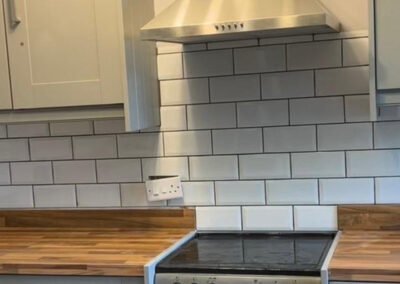 Tiling in a kitchen